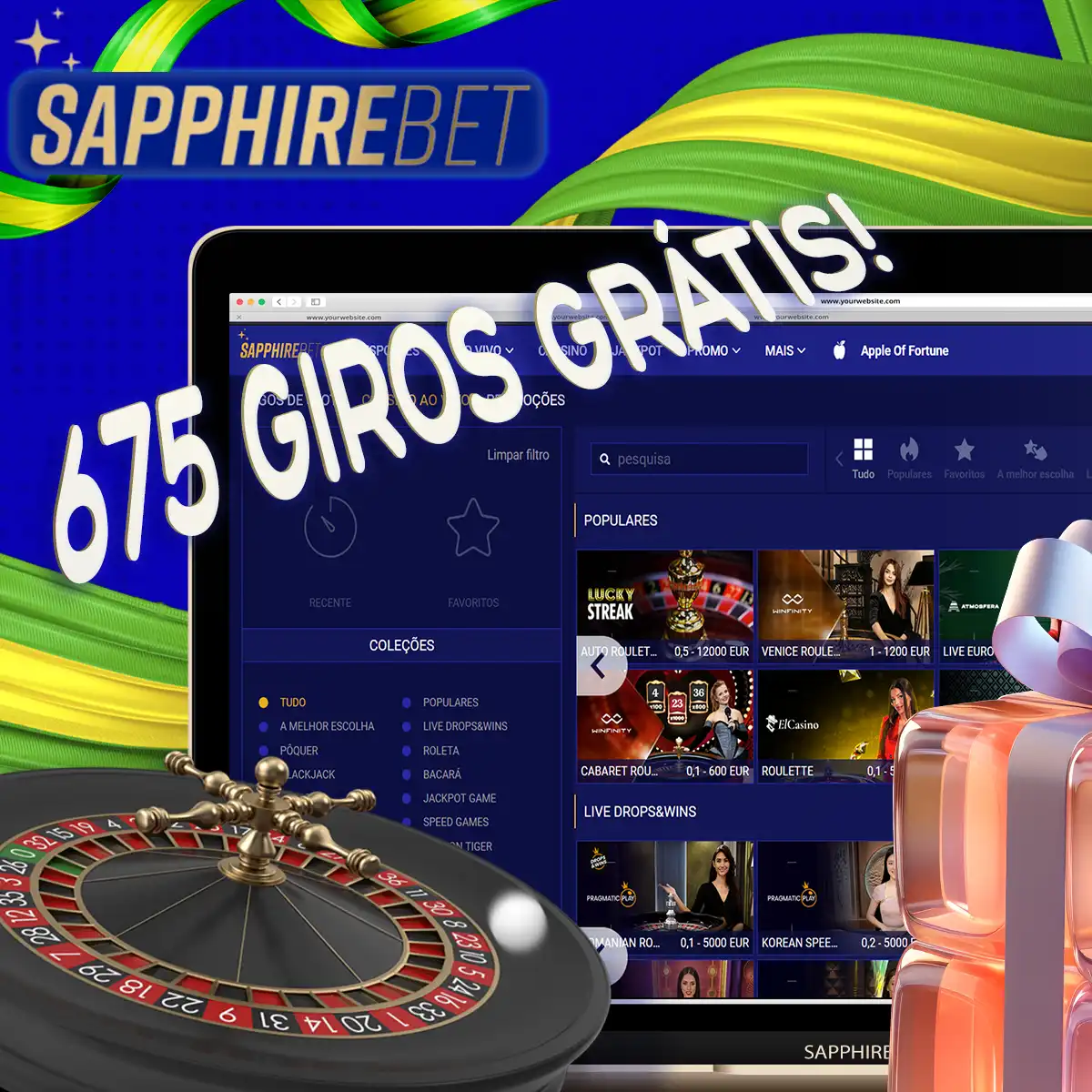 bônus Sapphirebet casino de 675 grátis