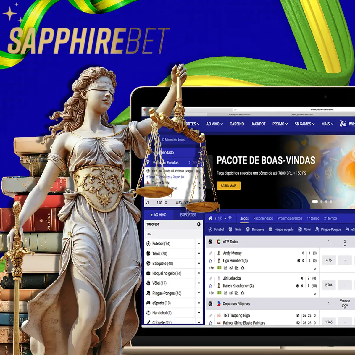 Legalidade da casa de apostas Sapphirebet Brasil