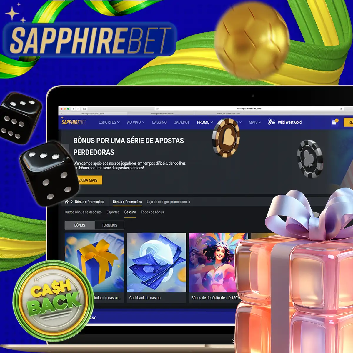 Bônus adicionais Sapphirebet
