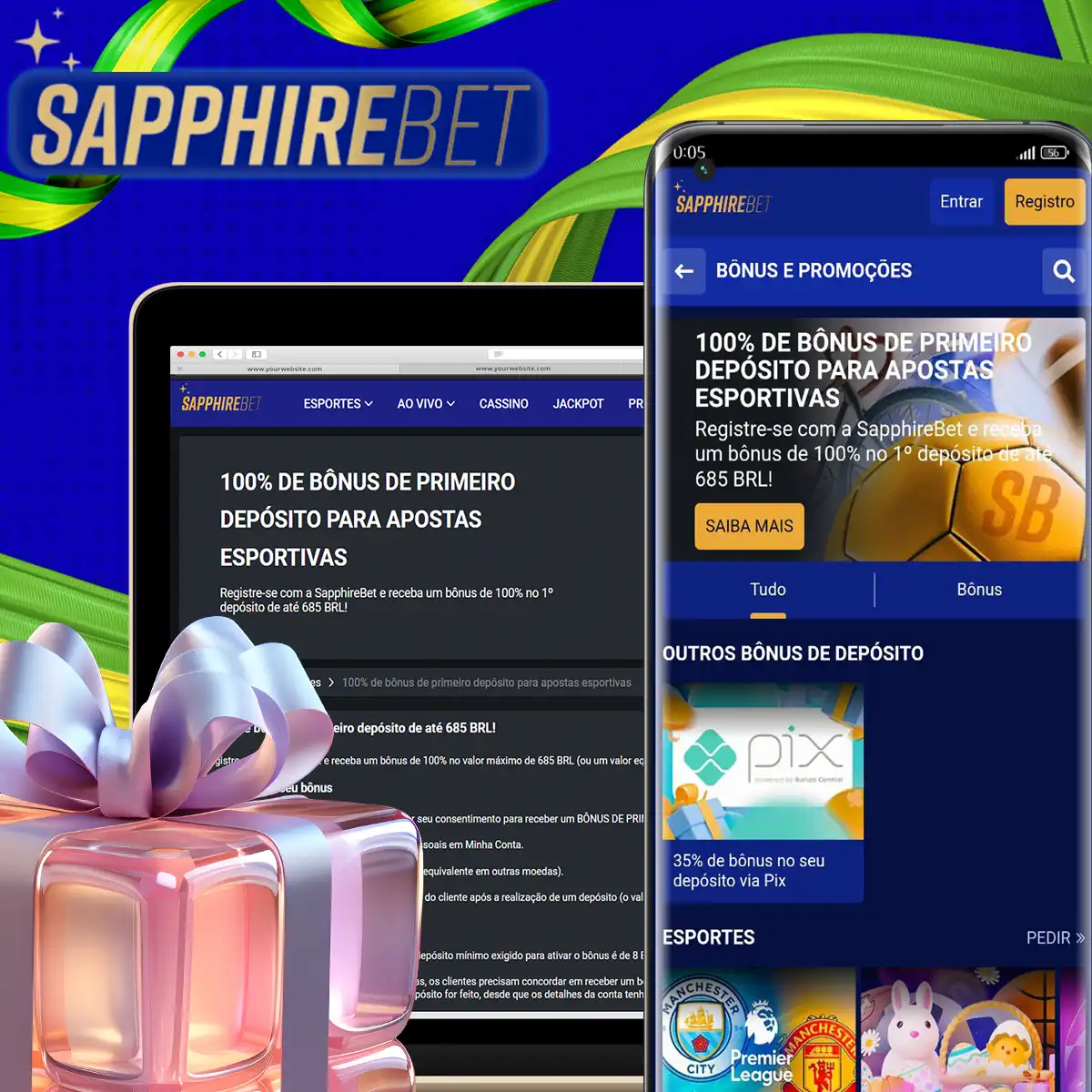 Bônus Sapphirebet de boas-vindas para apostas esportivas