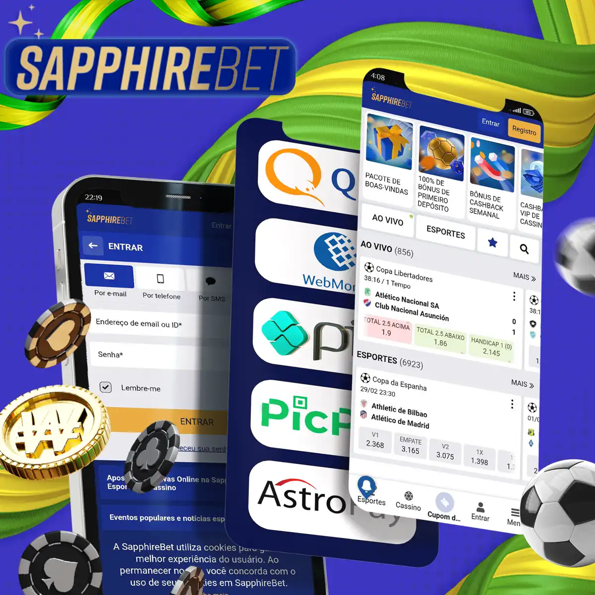 Instruções sobre como começar a jogar no Sapphirebet Casino