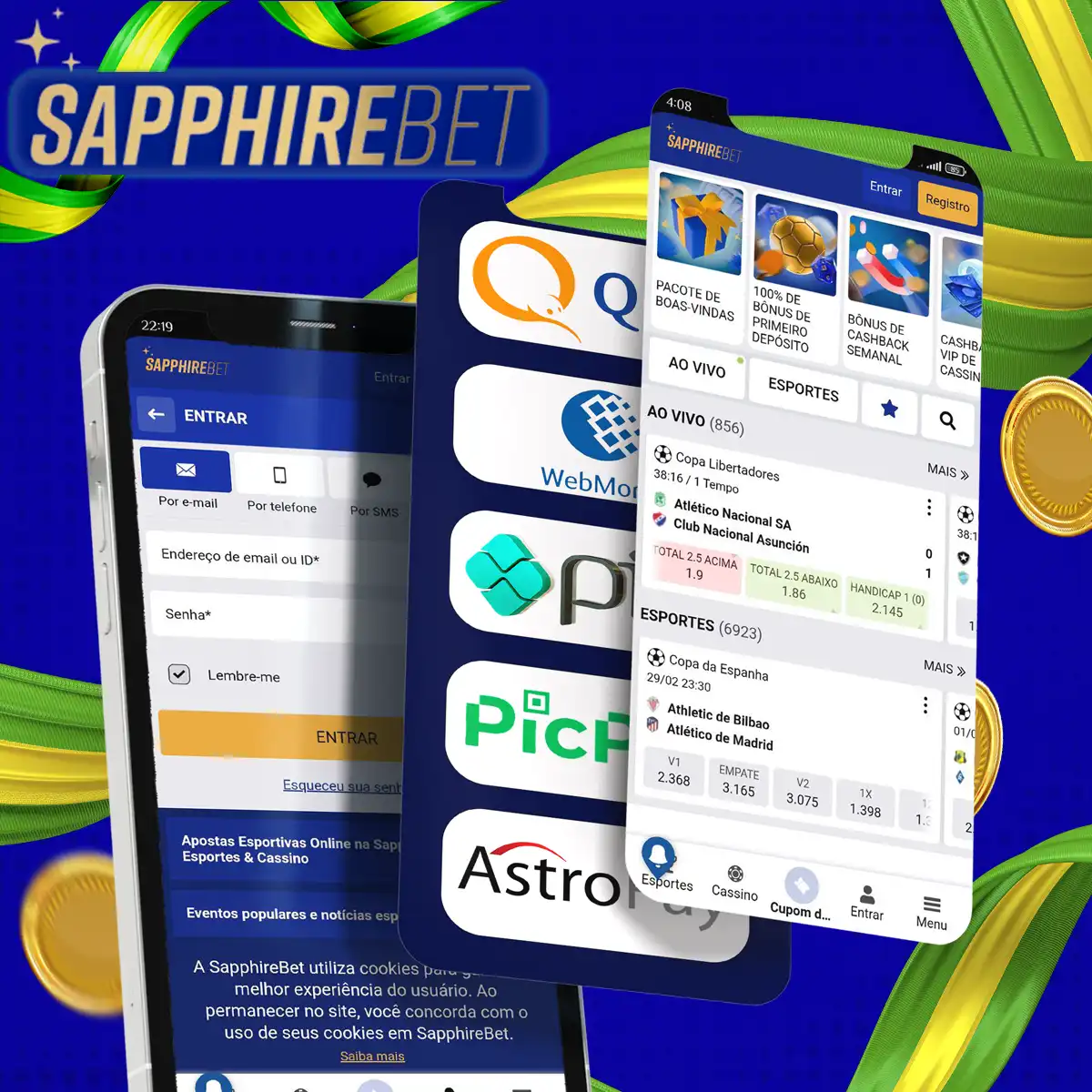 Instruções passo a passo para começar a apostar na Sapphirebet