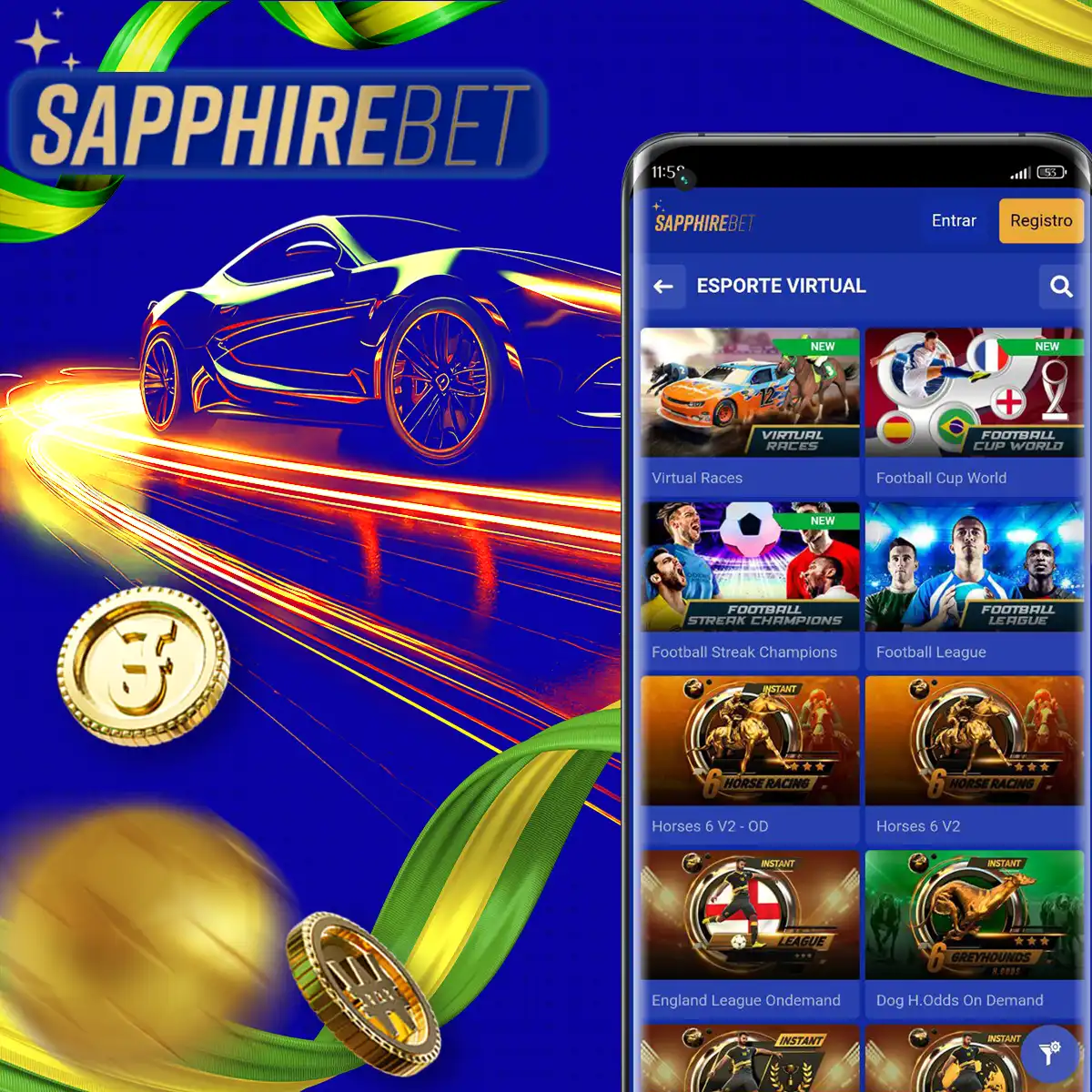Esportes Virtuais da casa de apostas Sapphirebet