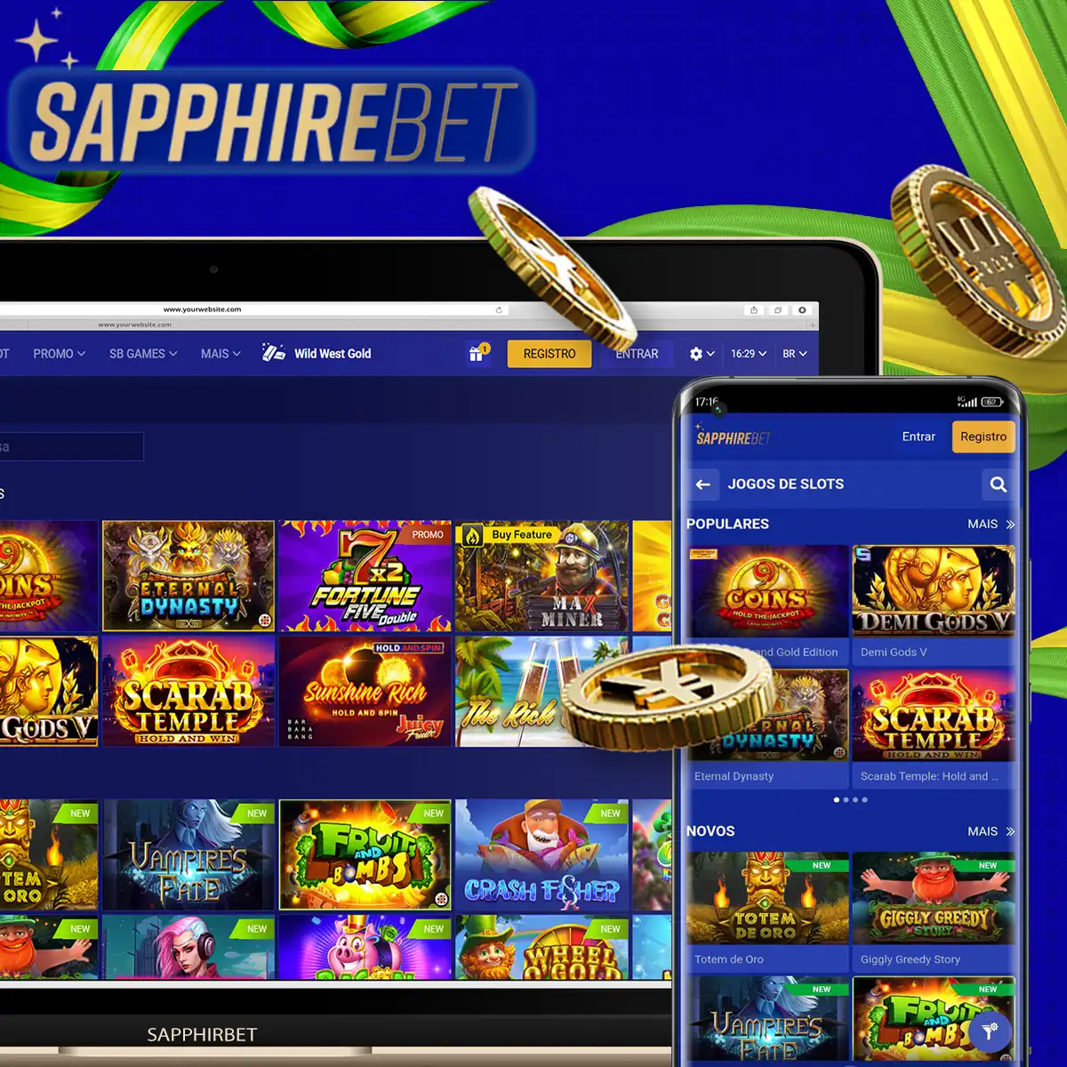 Sapphirebet aposta em jogos de Slots