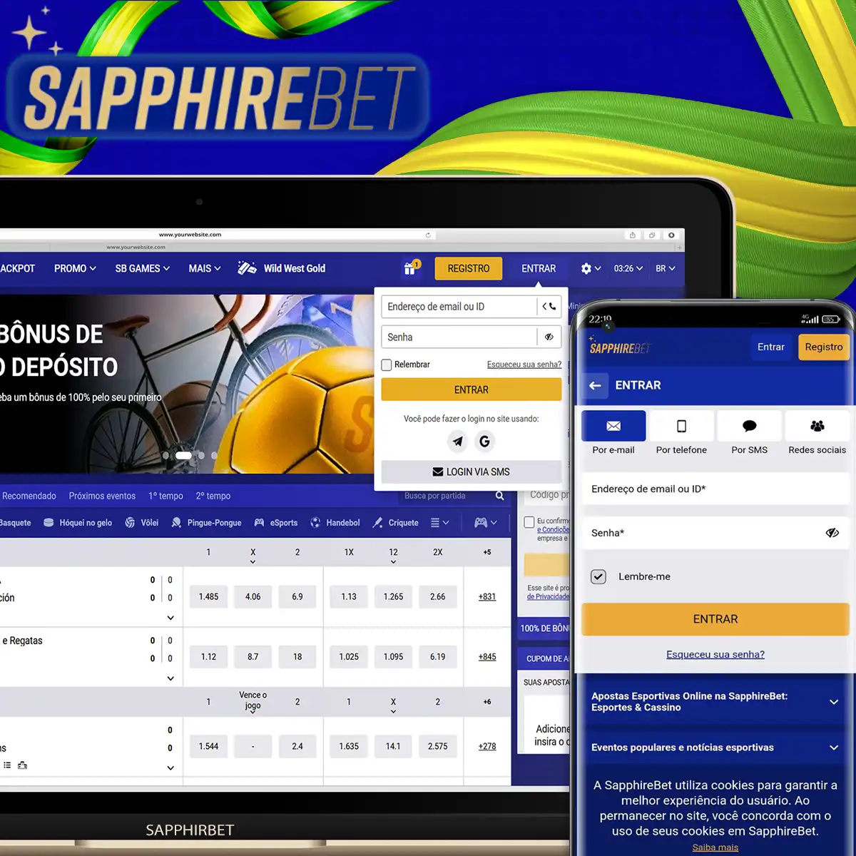 Inicio de sesión en Sapphirebet